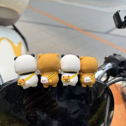 电动车可爱布布装饰小配件可爱韩版摩托车仪表盘贴中控车载小摆件 - 图3