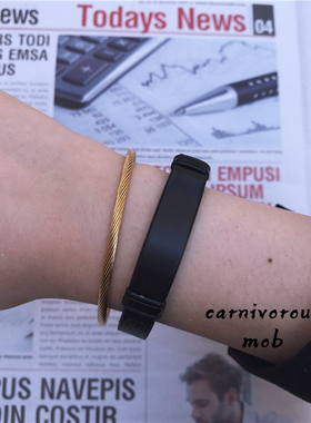 肉食暴徒定制手链欧美风