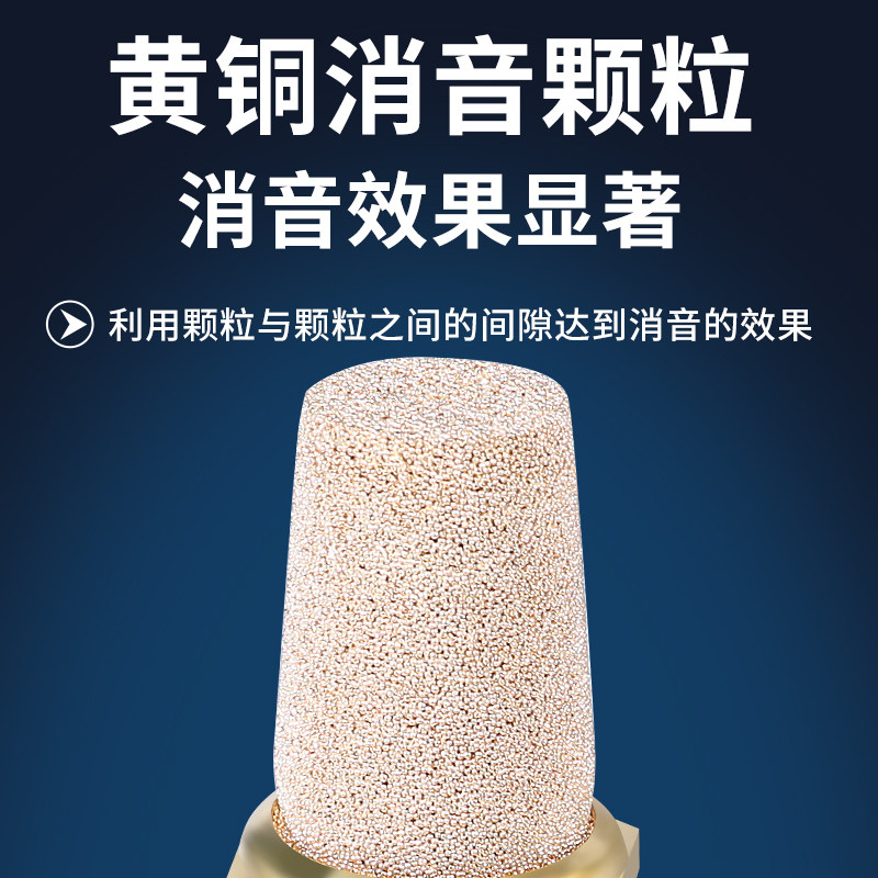 气动接头6/8/10/12mm平头消声器插入式长头消音器插管静音器快插,淘宝优惠券,粉丝福利购,淘宝优惠卷