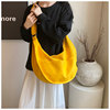Linglan three-color optional large-capacity canvas dumpling bag