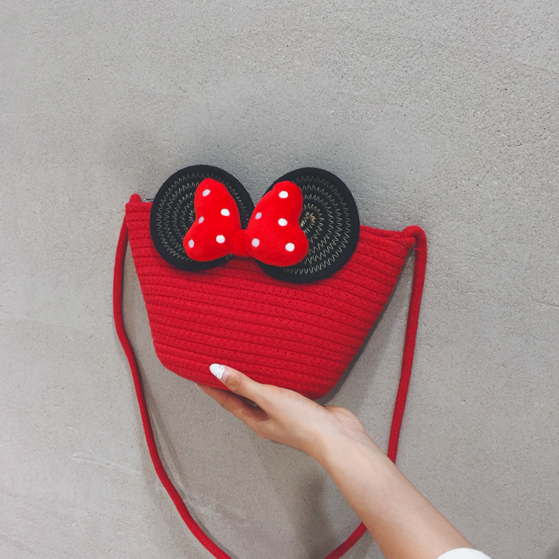 夏天红色可爱草编包包女2025新款小众手机包海边编织斜挎小水桶包,淘宝优惠券,粉丝福利购,淘宝优惠卷