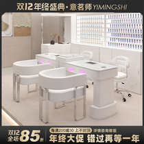 The new M1 cream Wind Beauty A table and chairs suit with the second generation High power vacuum cleaner red light baking lamp