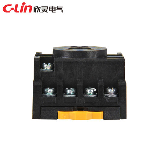 继电器插座底座PF-113A圆形11插脚方座配MK3P JTX-3C JQX-10F底座 - 图1
