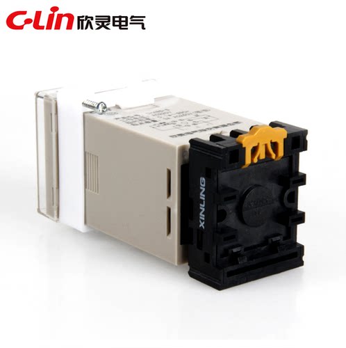 CLin欣灵牌DH48S-S 0.1s-990h JSS48A-S数显双延时循环继电器带座 - 图2
