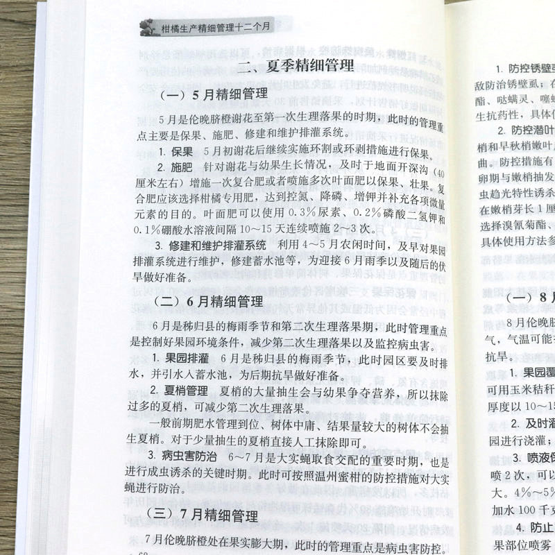 正版柑橘生产精细管理十二个月 柑橘栽培种植生产管理书柑橘橘子树种植栽培病虫害防治管理技术生产经营阅读参考书籍 - 图3