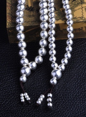 文泽银坊转运珠大号项链