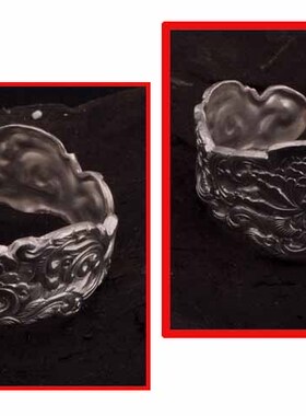 丽江浮雕开口足银手镯