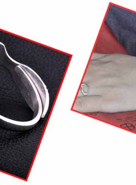 女款原创镯子手工no1银饰品