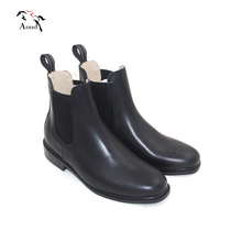 Chelsea one foot pedal horseman equestrian boots English Bull Leather Short Boots Male and female children riding Horse Boots Leather Goods