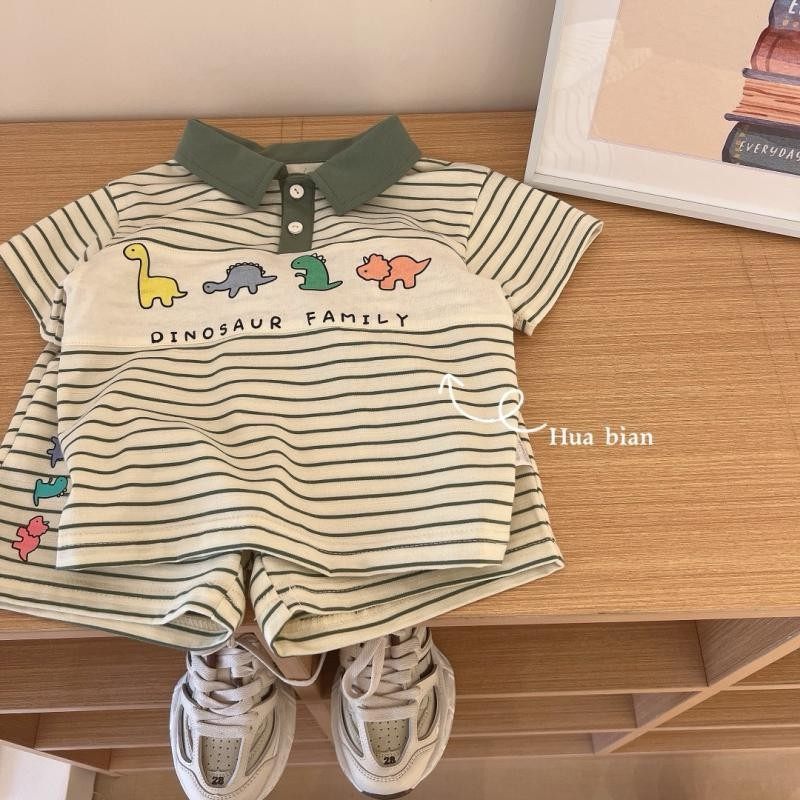 2025童.装夏季新款韩版男.童宝宝套装小童条纹poloT恤短裤两件套J,淘宝优惠券,粉丝福利购,淘宝优惠卷