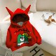Children's cute winter fleece and thickened hooded sweatshirt
