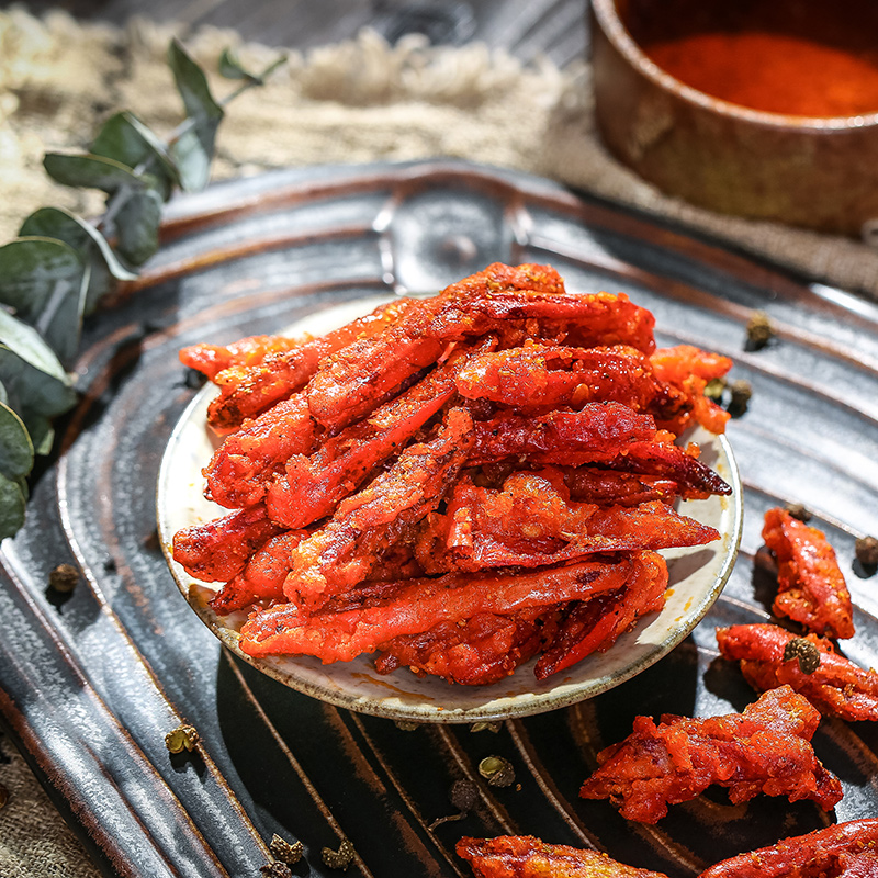 贵州特产贵定香酥辣500g香辣脆干吃油炸小辣椒麻辣零食小吃香辣丝 - 图2