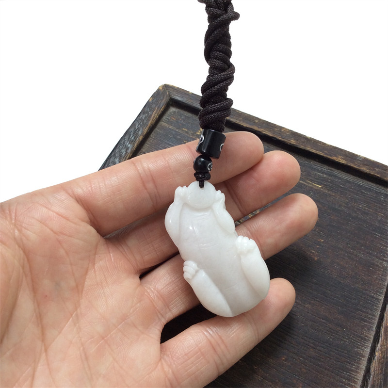 独山玉透水白料立体貔貅挂坠男士招财聚财玉吊坠女士款毛衣链玉佩,淘宝优惠券,粉丝福利购,淘宝优惠卷