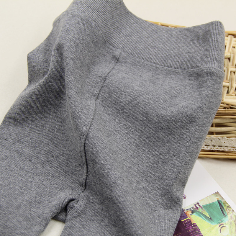 纯棉女薄绒螺纹烟灰色连袜打底裤秋冬季竖条纹踩脚显瘦加绒连裤袜,淘宝优惠券,粉丝福利购,淘宝优惠卷