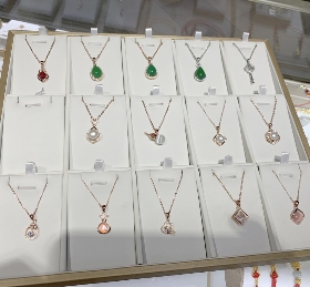网红直播首饰托盘展示戒指耳环项链吊坠手镯收纳饰品柜台摆放珠宝