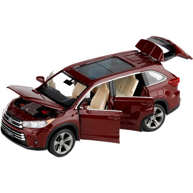 Toyota Highlander Car Model Metal Toy Car Men