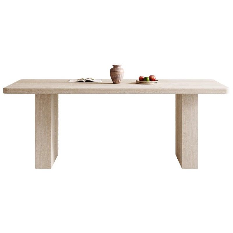 中古风洞石岩板餐桌椅组合法式侘寂小户型设计师家用长方形饭桌,淘宝优惠券,粉丝福利购,淘宝优惠卷