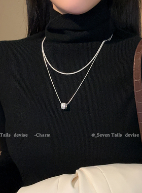 轻奢小众双层小蛮腰高级感项链女