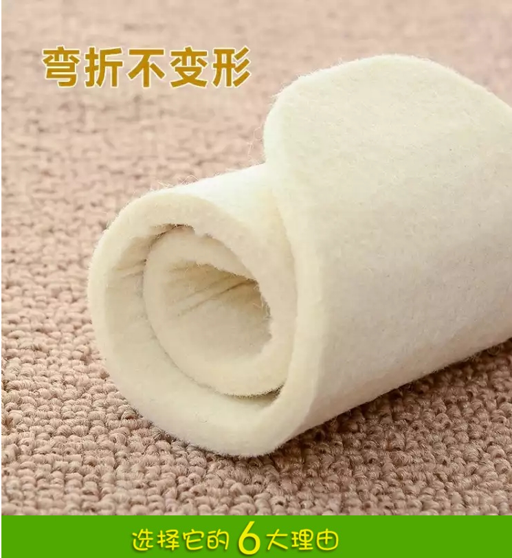 【十双装】6mm加厚冬季羊毛毡鞋垫男女保暖吸汗柔软舒适抗菌除臭 - 图1