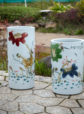 景德镇书画缸手绘精品