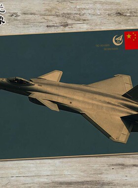 辽宁舰山东舰复古牛皮纸装饰画