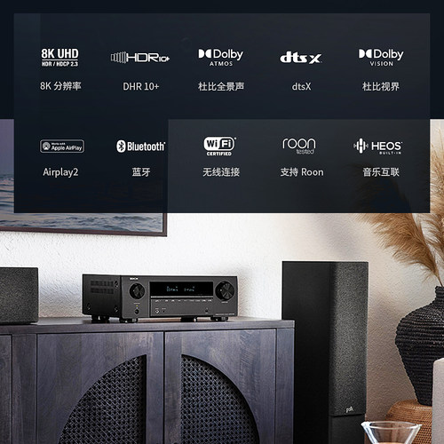 【实体旗舰店】Denon/天龙 AVR-X1700H功放机家用家庭影院大功率-图3