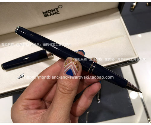 Montblanc万宝龙PIX系列铂金蓝色签字笔专柜现场采购独家实拍视频 - 图3