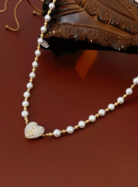 时尚高级感项链珍珠网红百搭