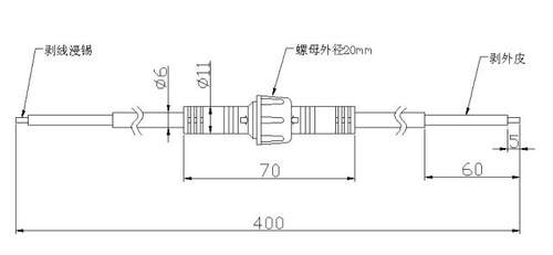 中山插头厂生产2芯防水插头适用户外led洗墙灯线条灯硬灯条水底灯 - 图3
