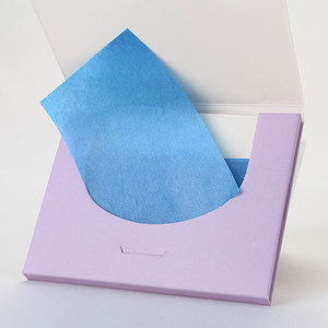 伊芝莲吸油面纸50片装女士面部吸油纸补妆绿茶控油清爽面纸