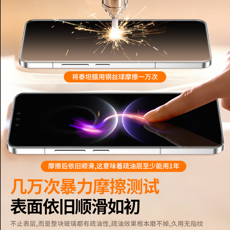 适用华为mate80RS非凡大师钢化膜mete80手机膜70Air新款promax泰坦贴膜pro+十防指纹AR高清全屏m80陶瓷膜防窥 - 图2