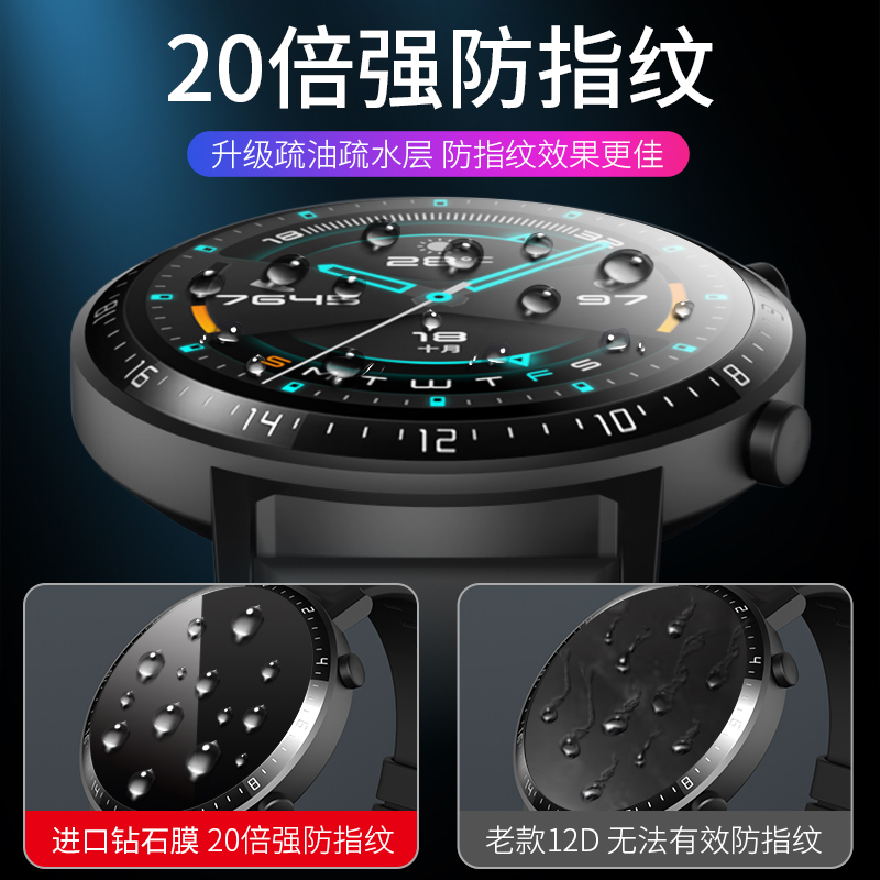 适用小米WatchS1钢化膜WatchS1Pro手表膜watchs2全屏覆盖s1防摔防刮s2全包边无白边高清防指纹全身表盘玻璃膜 - 图0