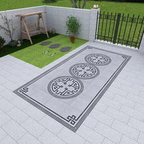 New Chinese Villa Courtyard Garden Parquet Brick Ground Paving Stone Tiles Outdoor Yard Anti Slip Puzzle Floor Tile Quartz Brick