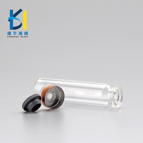 带盖无铅透明玻璃小药瓶管制玻璃瓶疫苗瓶西林瓶青霉素瓶注射剂瓶 - 图1