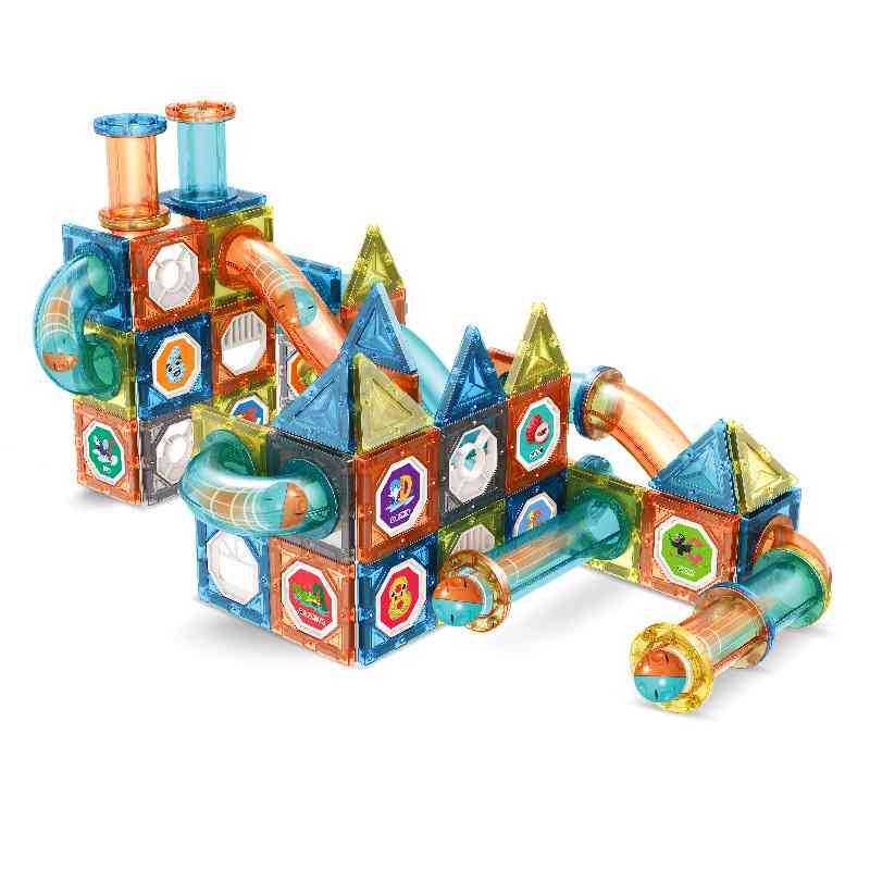 新款彩窗磁力片积木礼物磁铁拼图儿童解压拼装拼插益智玩具跨境-图3