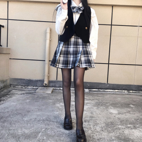 黑丝连裤袜女百搭性感职业防勾丝袜日系jk学姐超薄透明黑色长筒袜 - 图1