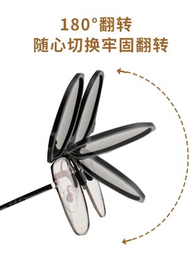 超轻儿童近视眼镜夹片式墨镜 学生防紫外线护眼偏光太阳镜中学生