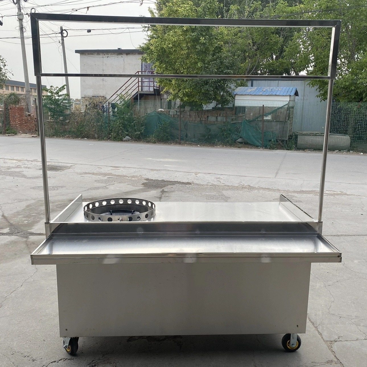 重庆李妹妹葱油饼车锅盔手推车摆摊小吃车炒粉煤气灶鲜肉杂粮煎饼,淘宝优惠券,粉丝福利购,淘宝优惠卷