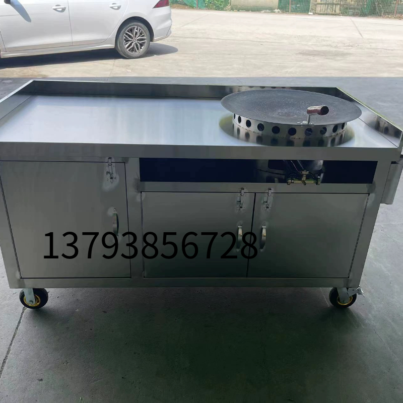 重庆李妹妹葱油饼车锅盔手推车摆摊小吃车炒粉煤气灶鲜肉杂粮煎饼,淘宝优惠券,粉丝福利购,淘宝优惠卷