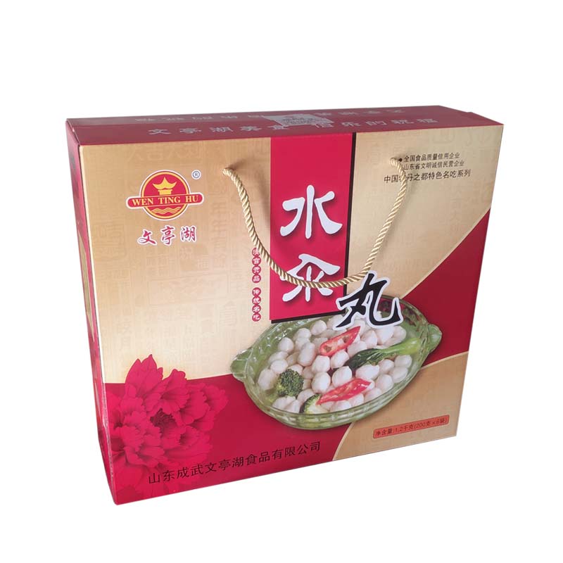 成武水汆丸子礼盒装（6袋x200g）包邮鸡肉白酥鸡火锅麻辣烫-图1