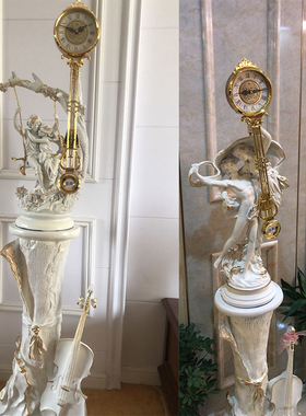 电视柜旁边欧式风沙发角落摆件