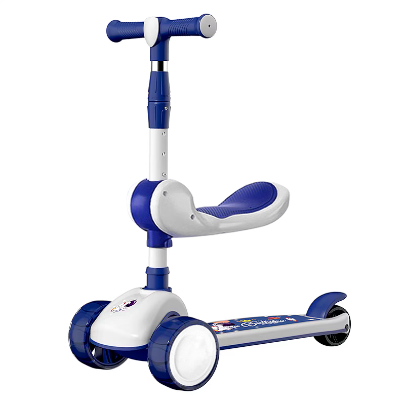 滑板车儿童1-3-6-12岁以上小孩折叠款男孩可坐可骑滑行溜溜车出行 - 图3