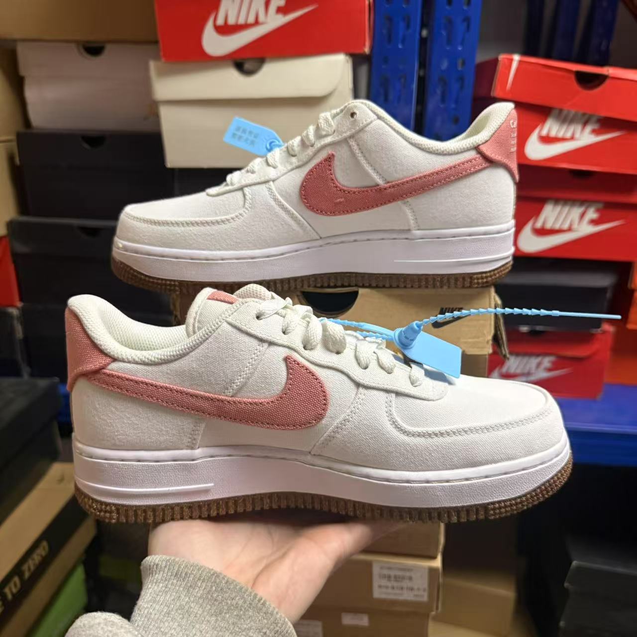 Nike Air Force1 Low Cate 植物刺绣女子休闲板鞋 CZ0269-101 - 图1