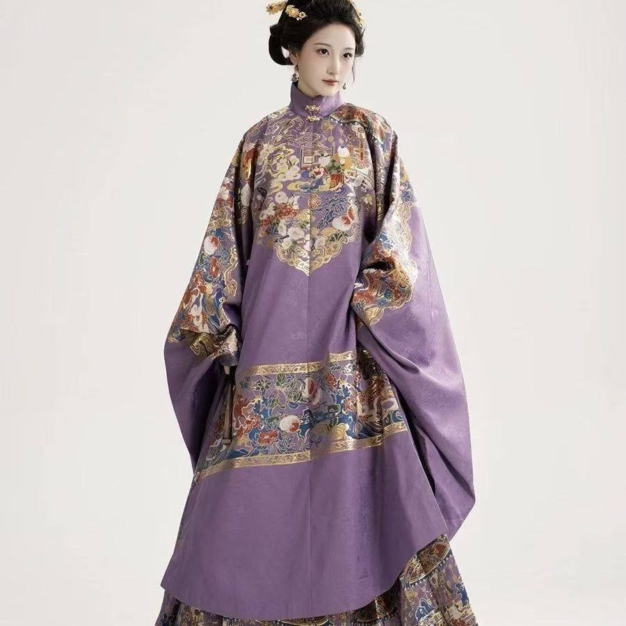 【大明贵女】爆款明制立领袍长袄重工织金妆花汉服女仙气四季款女,淘宝优惠券,粉丝福利购,淘宝优惠卷