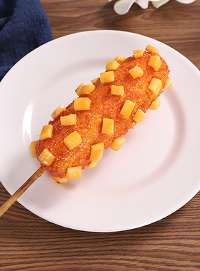 仿真韩国拉丝芝士棒食品模型