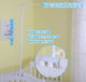 Floor-standing clip-on universal crib mosquito net with bracket