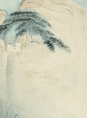 清 梅清  黄山十九景图 国画册高清微喷玄关客厅装饰画芯临摹字画