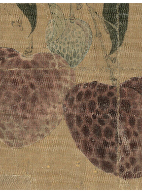 新品 北宋 赵佶 紫荔山禽图 宋画小品工笔花鸟画 临摹手稿装饰画