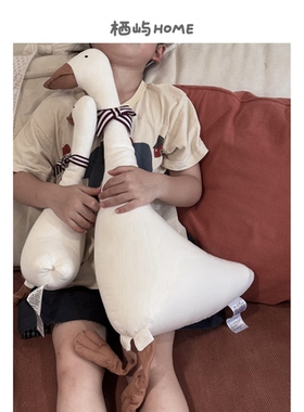 创意治愈大鹅抱枕 宝宝安抚玩偶安全材质 客厅沙发靠枕垫软装摆件