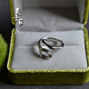 Yanzijia pointed base 5*7 gemstone sterling silver ring setting